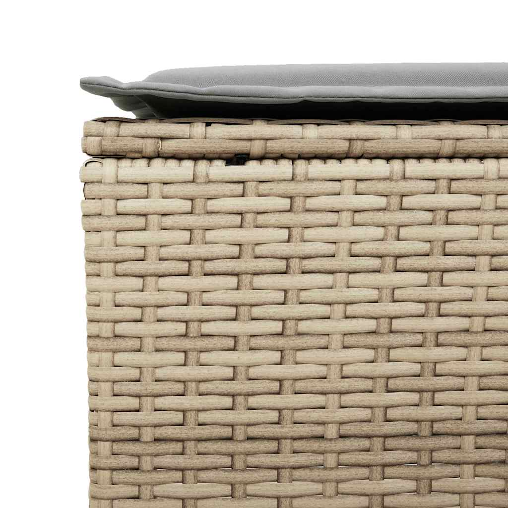 Set Divano da Giardino 6 pz con Cuscini Beige in Polyrattan - homemem39