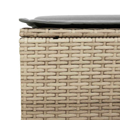 Set Divano da Giardino 6 pz con Cuscini Beige in Polyrattan - homemem39