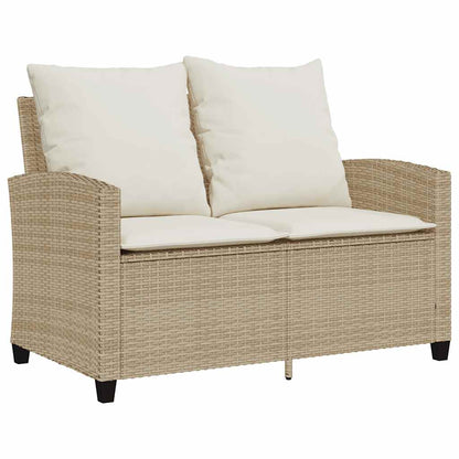 Set Divano da Giardino 6 pz con Cuscini Beige in Polyrattan - homemem39