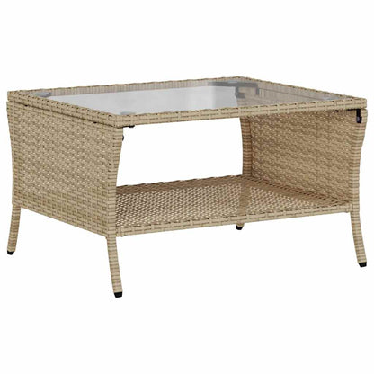 Set Divano da Giardino 6 pz con Cuscini Beige in Polyrattan - homemem39