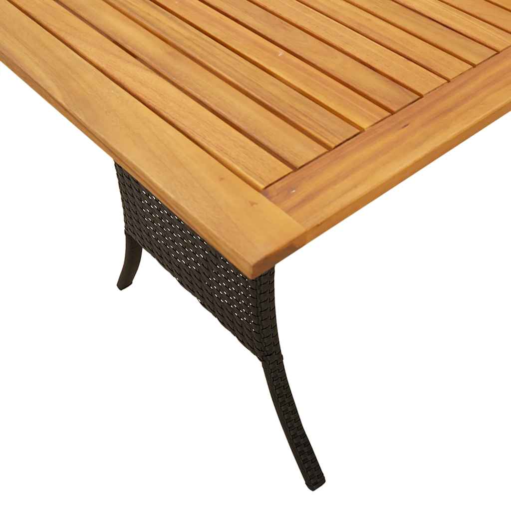 Set Divano da Giardino 6 pz con Cuscini Nero in Polyrattan | homemem39