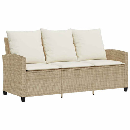 Set Divano da Giardino 6 pz con Cuscini Beige in Polyrattan - homemem39