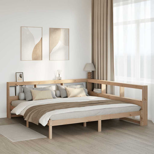 Letto Libreria senza Materasso 180x200 cm in Legno di Pino