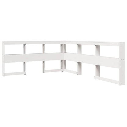 Letto Libreria senza Materasso Bianco 120x200 cm Legno di Pino