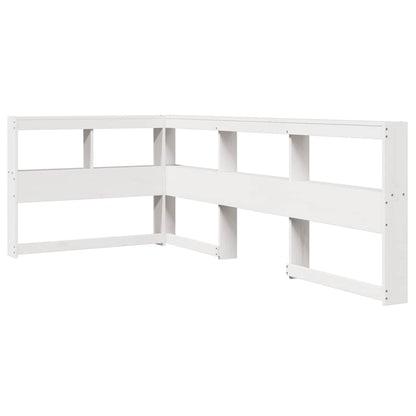 Letto Libreria senza Materasso Bianco 100x200 cm Legno di Pino