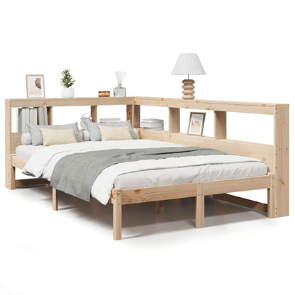 Letto Libreria senza Materasso 120x190cm Legno Massello di Pino