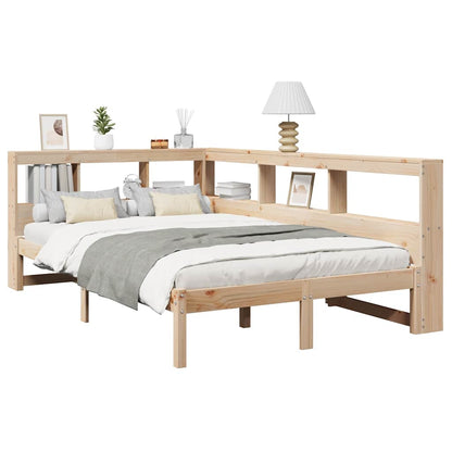 Letto Libreria senza Materasso 120x190cm Legno Massello di Pino