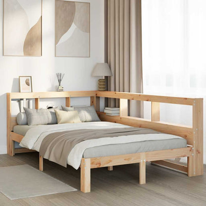 Letto Libreria senza Materasso 120x200cm Legno Massello di Pino