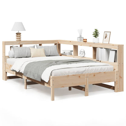 Letto Libreria senza Materasso 120x200cm Legno Massello di Pino