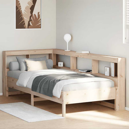 Letto Libreria senza Materasso 100x200 cm in Legno di Pino