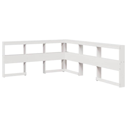 Letto Libreria senza Materasso Bianco 160x200 cm Legno di Pino