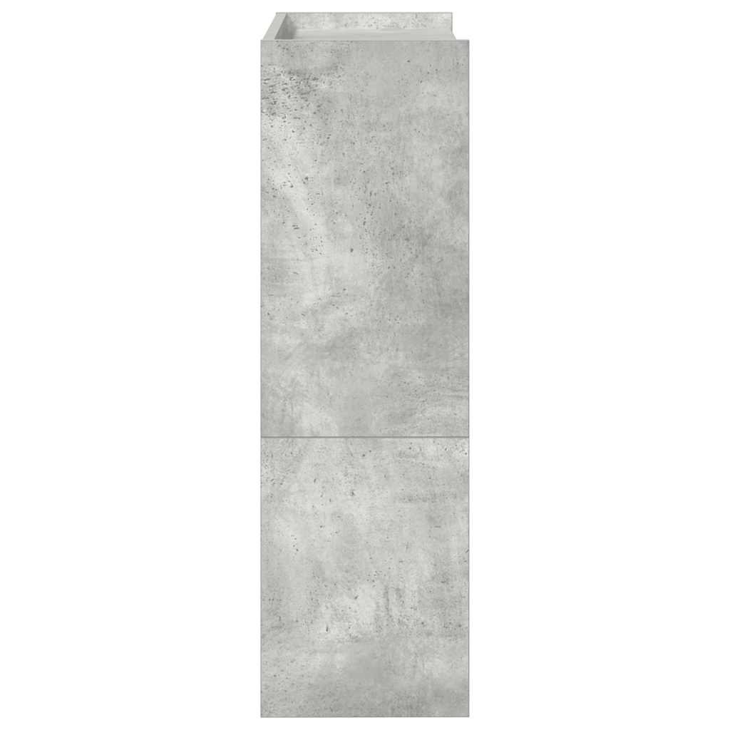 Scarpiera Grigio Cemento 60x25x81 cm in Legno Multistrato - homemem39