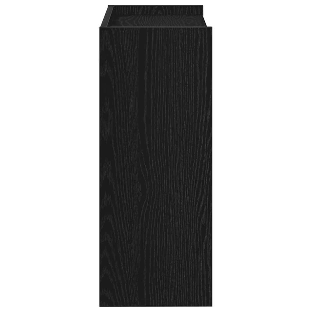 Scarpiera Nera 60x25x62 cm in Legno Multistrato - homemem39