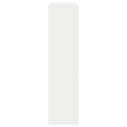 Scarpiera Bianca 80x25x100 cm in Legno Multistrato