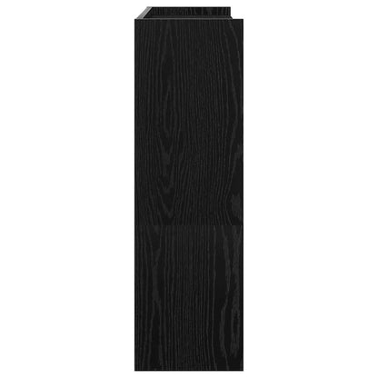 Scarpiera Nera 80x25x81 cm in Legno Multistrato - homemem39