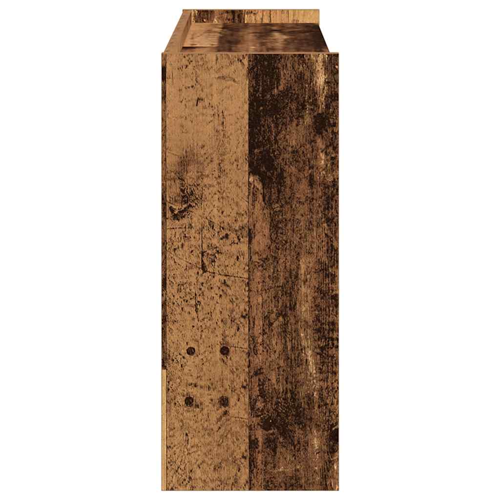 Scarpiera Legno Antico 80x25x62 cm in Legno Multistrato - homemem39
