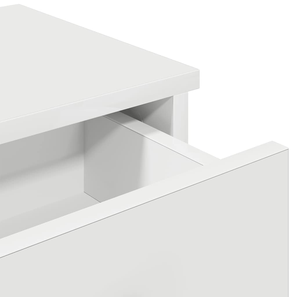 Scaffale a Parete con Cassetti Bianco 60x28x15 cm in Truciolato | homemem39