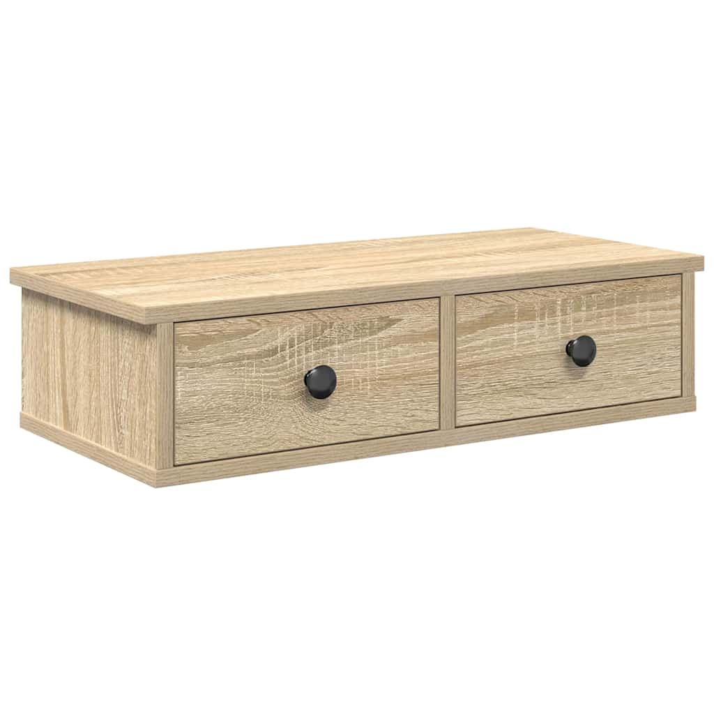 Scaffale a Parete con Cassetti Sonoma 60x28x15 cm in Truciolato | homemem39
