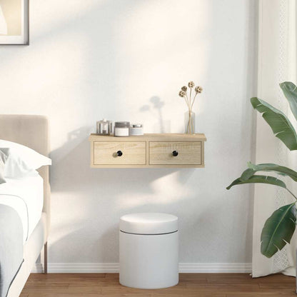 Scaffale a Parete con Cassetti Sonoma 60x28x15 cm in Truciolato | homemem39