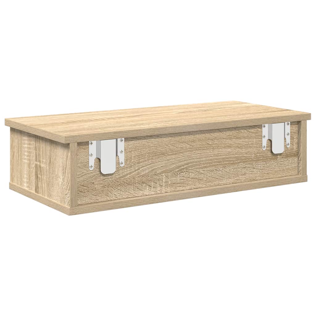 Scaffale a Parete con Cassetti Sonoma 60x28x15 cm in Truciolato | homemem39