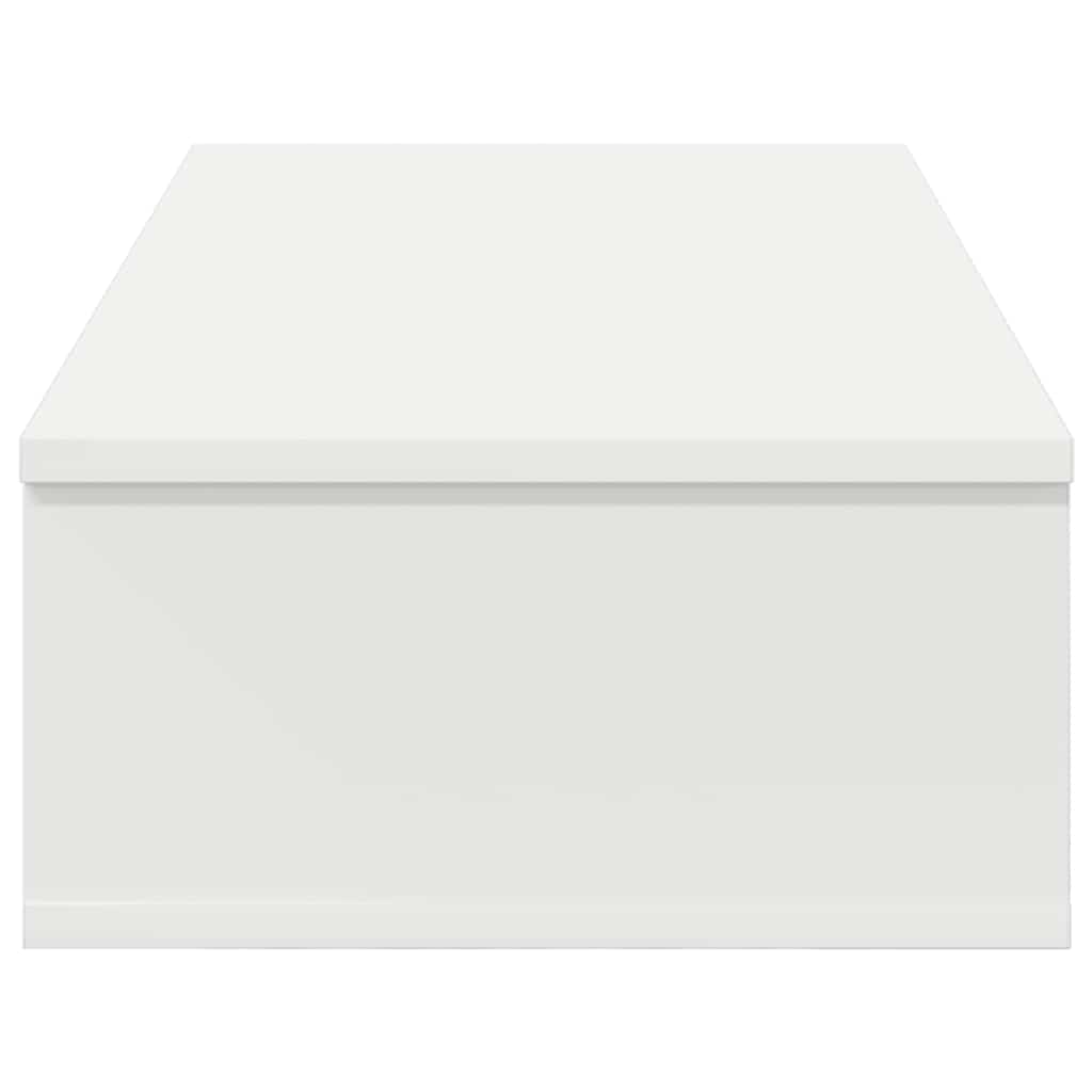 Scaffale a Parete con Cassetti Bianco 80x34x17 cm in Truciolato | homemem39