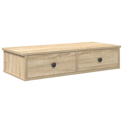Scaffale a Parete con Cassetti Sonoma 80x34x17 cm in Truciolato | homemem39
