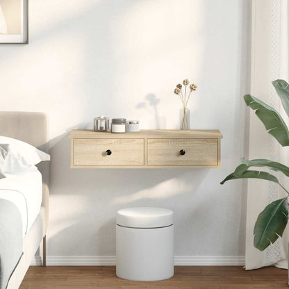 Scaffale a Parete con Cassetti Sonoma 80x34x17 cm in Truciolato | homemem39