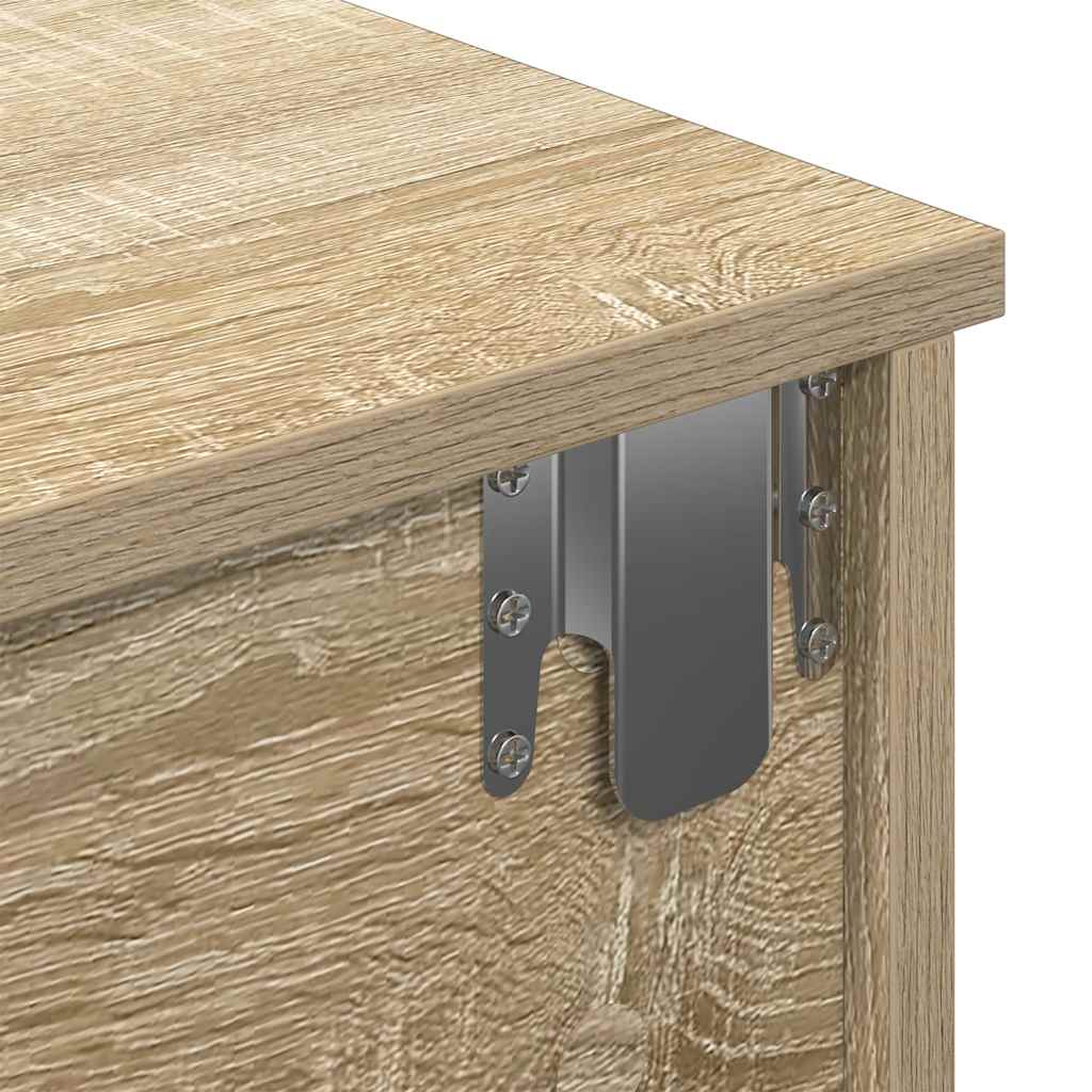 Scaffale a Parete con Cassetti Sonoma 80x34x17 cm in Truciolato | homemem39
