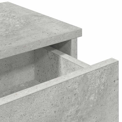 Scaffale a Parete con Cassetti Grigio 80x31x17 cm in Truciolato | homemem39