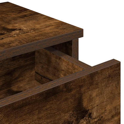 Scaffale a Parete con Cassetti Fumo 80x31x17 cm in Truciolato | homemem39