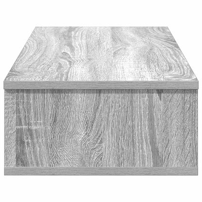 Scaffale a Parete con Cassetti Grigio 80x31x17 cm in Truciolato | homemem39