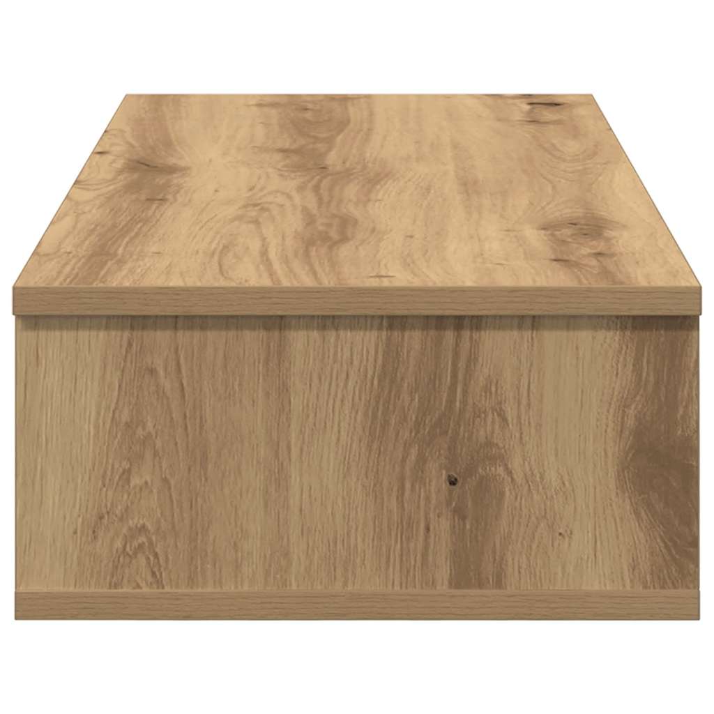 Scaffale a Parete con Cassetti Rovere 80x31x17 cm in Truciolato | homemem39