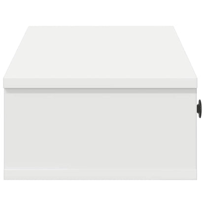 Scaffale a Parete con Cassetti Bianco 100x37,5x19 cm Truciolato | homemem39