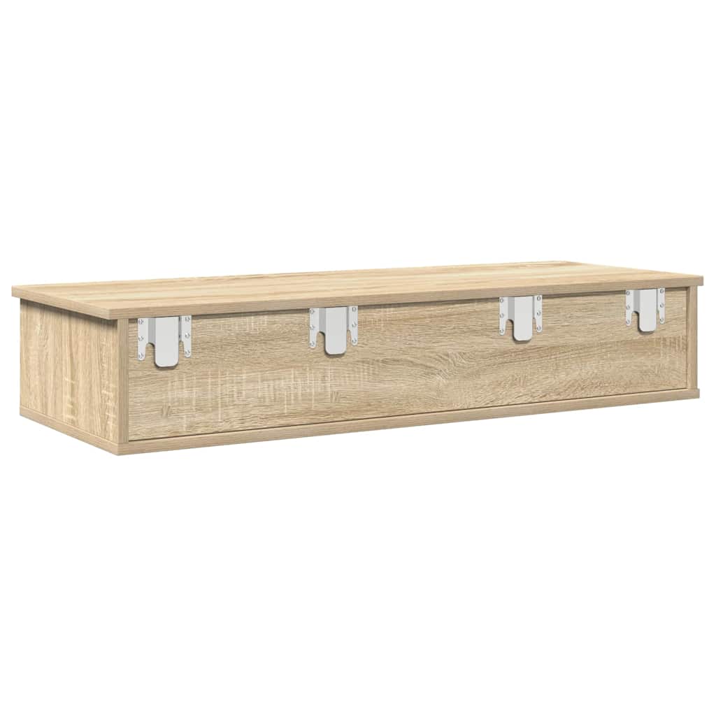 Scaffale a Parete con Cassetti Sonoma 100x37,5x19 cm Truciolato | homemem39