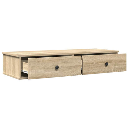Scaffale a Parete con Cassetti Sonoma 100x37,5x19 cm Truciolato | homemem39