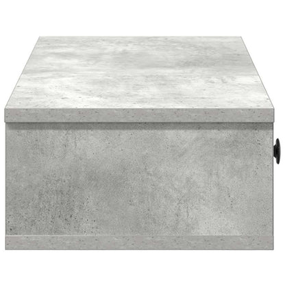 Scaffale a Parete con Cassetti Grigio 100x37,5x19 cm Truciolato | homemem39
