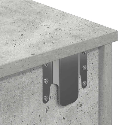 Scaffale a Parete con Cassetti Grigio 100x37,5x19 cm Truciolato | homemem39