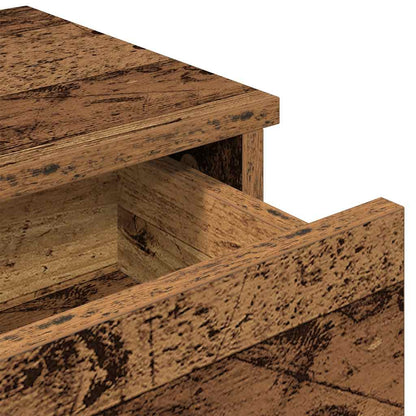 Scaffale a Parete con Cassetti Antico 100x37,5x19 cm Truciolato | homemem39
