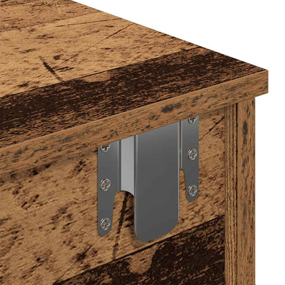 Scaffale a Parete con Cassetti Antico 100x37,5x19 cm Truciolato | homemem39