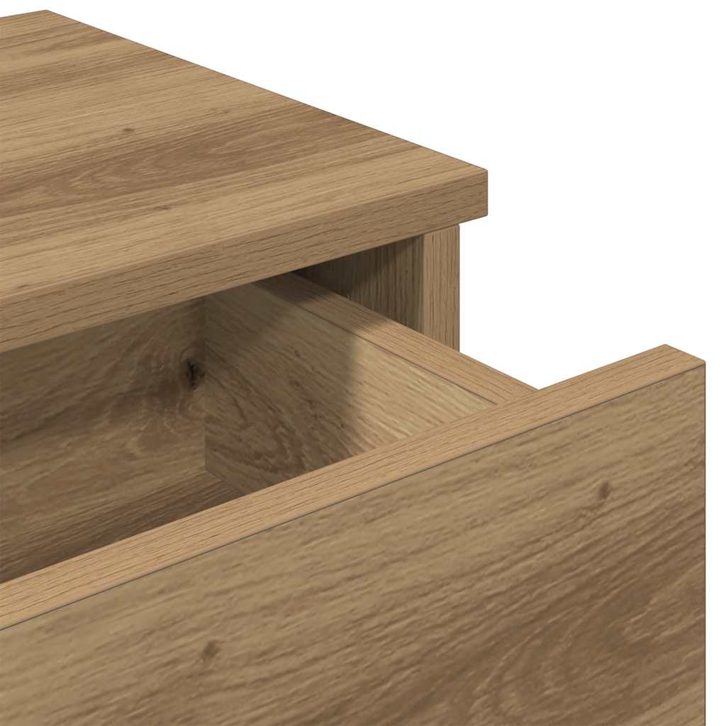 Scaffale a Parete con Cassetti Rovere 100x37,5x19 cm Truciolato | homemem39
