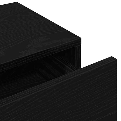 Scaffale a Parete con Cassetti Nero 60x26,5x15 cm in Truciolato | homemem39