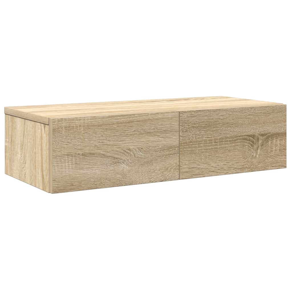 Scaffale a Parete con Cassetti Sonoma 60x26,5x15 cm Truciolato | homemem39