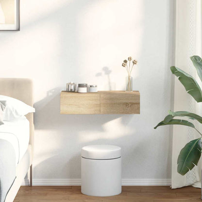Scaffale a Parete con Cassetti Sonoma 60x26,5x15 cm Truciolato | homemem39