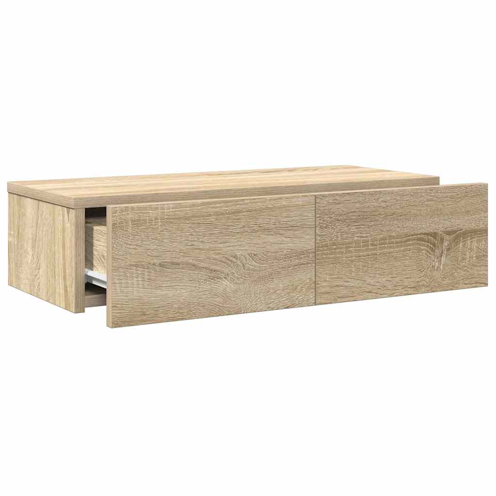 Scaffale a Parete con Cassetti Sonoma 60x26,5x15 cm Truciolato | homemem39