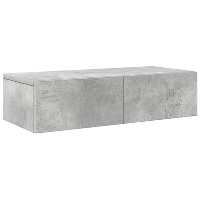 Scaffale a Parete con Cassetti Grigio 60x26,5x15 cm Truciolato | homemem39