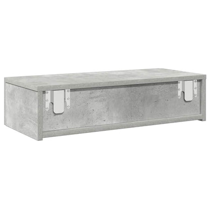 Scaffale a Parete con Cassetti Grigio 60x26,5x15 cm Truciolato | homemem39