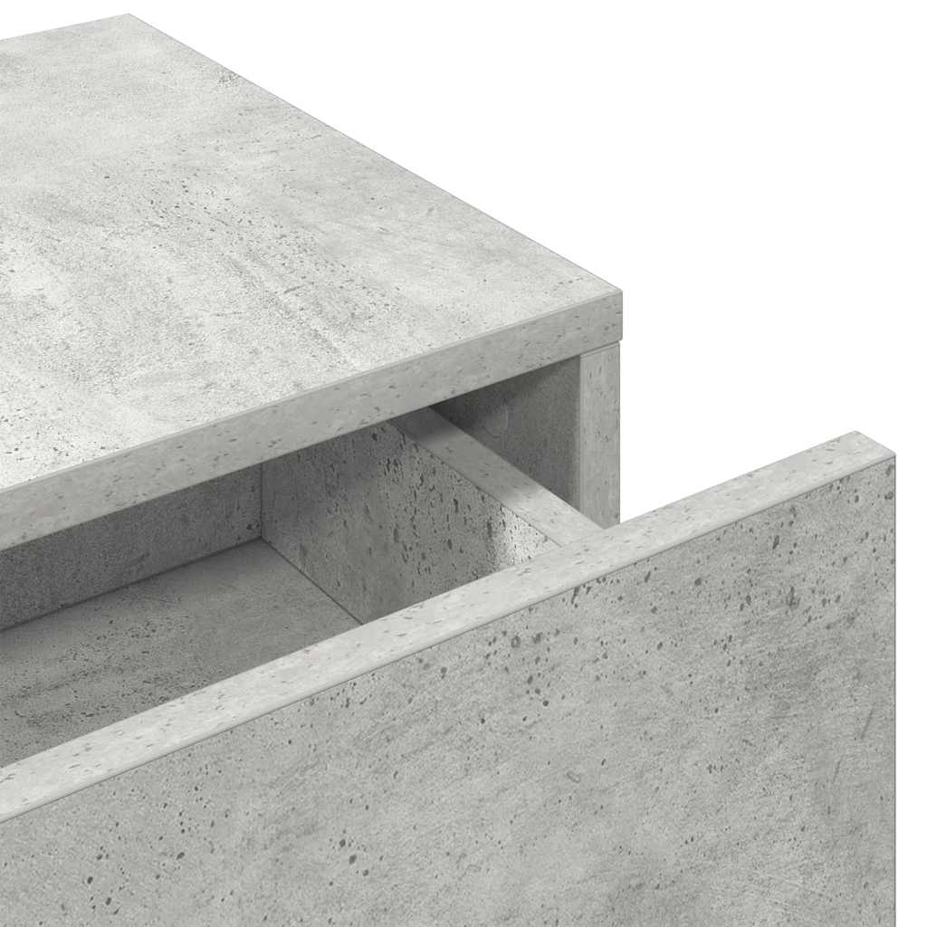 Scaffale a Parete con Cassetti Grigio 60x26,5x15 cm Truciolato | homemem39