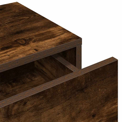 Scaffale a Parete con Cassetti Fumo 60x26,5x15 cm in Truciolato | homemem39