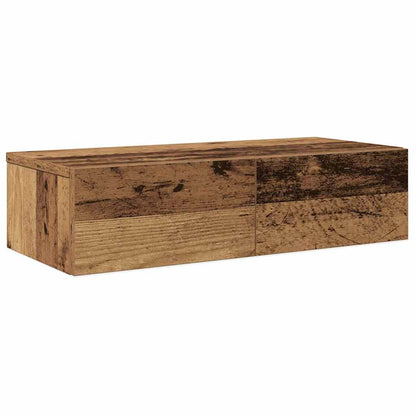 Scaffale a Parete con Cassetti Antico 60x26,5x15 cm Truciolato | homemem39
