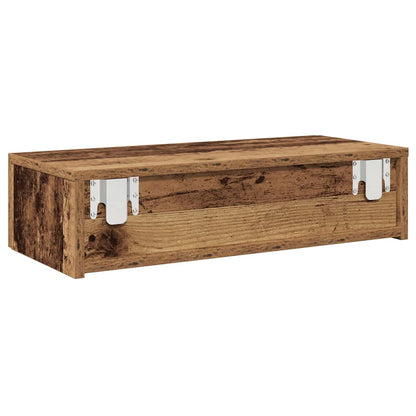 Scaffale a Parete con Cassetti Antico 60x26,5x15 cm Truciolato | homemem39